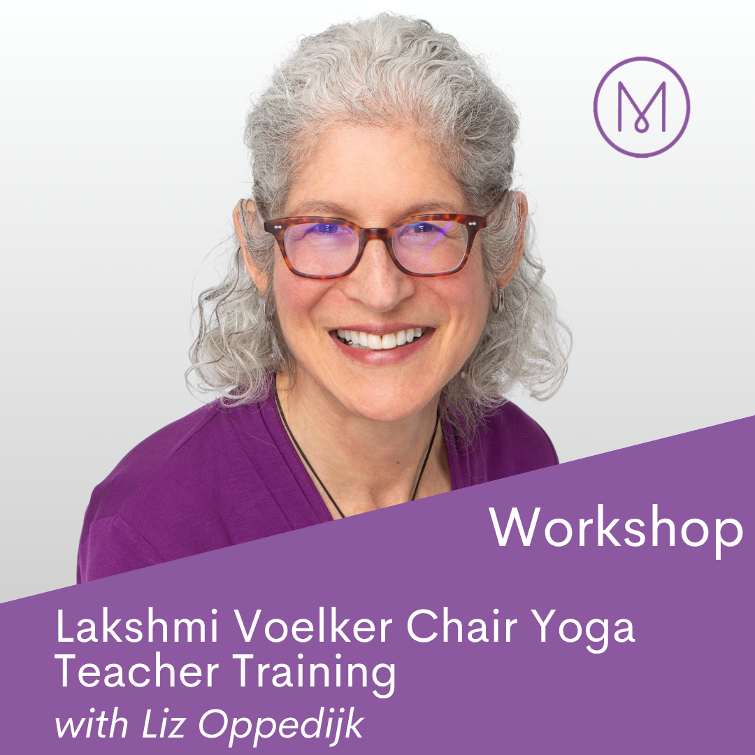 Free Chair Yoga Workshop online with Liz Oppedijk – accessible yoga training for seniors, older adults, and inclusive teaching.