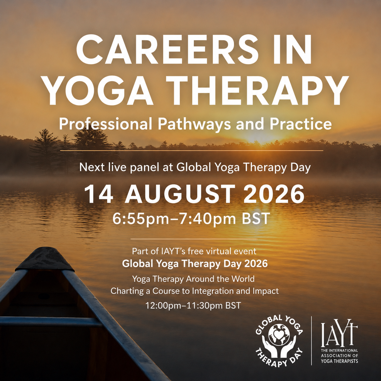 Online Event: Careers in Yoga Therapy - Live at Global Yoga Therapy Day 2026